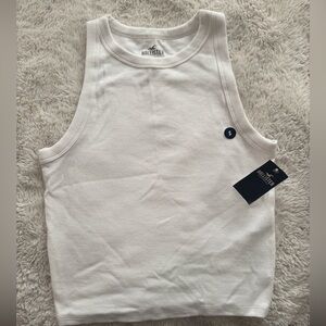 Hollister Ribbed White Tee